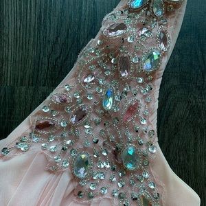 Pink-peach Prom Dress